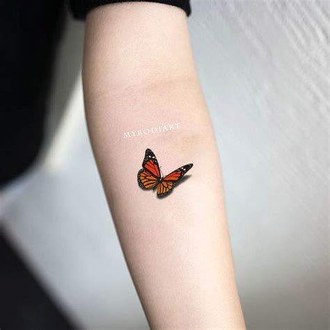 butterfly temporary tattoo